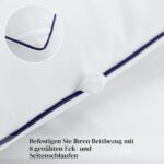 Aisbo Winterbettdecke 220x240 cm mit 450 GSM – Wärmende Steppdecke für kalte Nächte – Bild 6