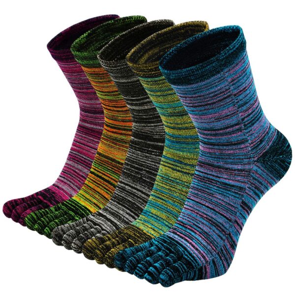 PUTUO Zehensocken Herren Baumwolle 5 Paare – Atmungsaktiv für Sport & Alltag EU 39–47