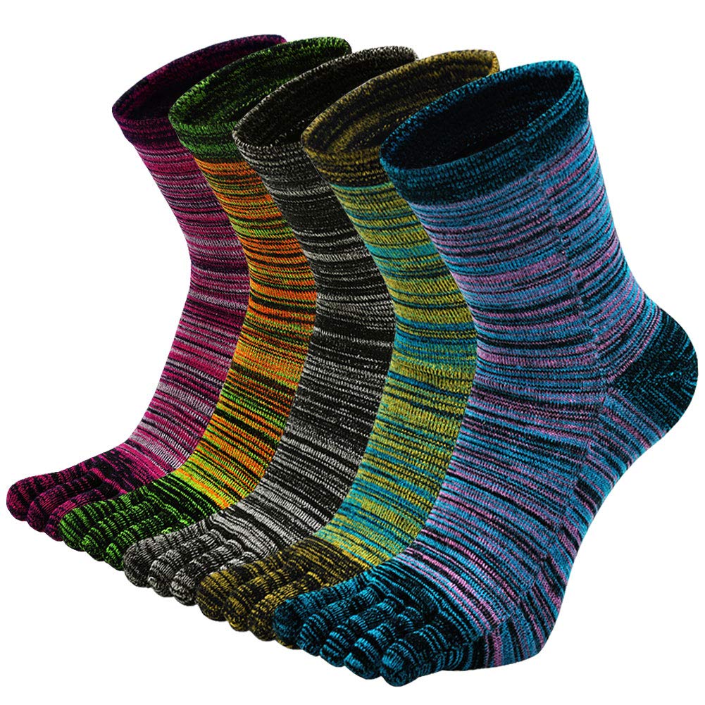 PUTUO Zehensocken Herren Baumwolle 5 Paare – Atmungsaktiv für Sport & Alltag EU 39–47