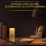 Harry Potter LED Kerze mit Zauberstab-Fernbedienung – Flammenlose Deko für Fans – Bild 4