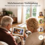 Frameo Digitaler Bilderrahmen 10.1 Zoll Eichenholz WLAN mit 32GB – Fotos teilen per App – Bild 5