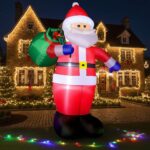 Aufblasbarer Weihnachtsmann 240cm mit LED-Beleuchtung – XXL Weihnachtsdeko für Garten & Innen – Bild 2