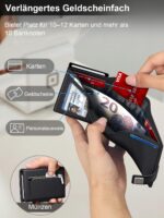 SEMORID Slim Geldbörse Herren mit RFID-Schutz & Pop-up Kartenfach – Ultradünnes Portmonee – Bild 5