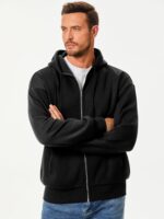 JMIERR Herren Hoodie Fleece – Warm & Komfortabel für Herbst & Winter – Bild 8