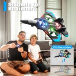 4DRC RC Flugzeug mit 3 Akkus & LED-Beleuchtung – Ferngesteuerter Hubschrauber für Kinder & Anfänger – Bild 6
