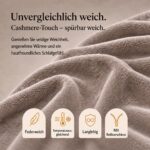 Kuscheli Winter Wende Plüsch Bettwäsche 135x200 – Nicky-Teddy Cashmere Touch Taupe – Bild 6