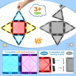 Mauikay Magnetische Bausteine 100 Teile – STEM Lernspielzeug für Kinder ab 3 Jahren – Bild 6