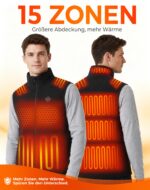 TODWARM Beheizbare Fleece Weste Herren – 15 Heizzonen & 10h Akkulaufzeit | S–4XL – Bild 3