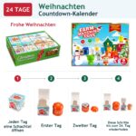 Adventskalender Bauernhof 2026 für Kleinkinder 1-3 Jahre – 24 Montessori Lernspielzeuge – Bild 6