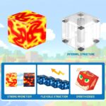 COOLJOYA Magnetische Bausteine 150 Teile – STEM Lernspielzeug für Kinder ab 3 Jahren – Bild 3