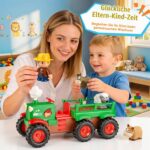 Gralal Bauernhof Traktor mit Musik & Tierfiguren – Lernspielzeug für Kleinkinder ab 1 Jahr – Bild 2