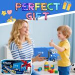 maysida Containerwagen 3-in-1 Spielzeugset – 165 cm Rennbahn mit 6 Die-Cast Autos für Kinder – Bild 7