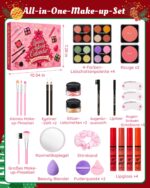 Leapio Beauty Adventskalender 2026 – 24 Tage Make-up Set mit Lidschatten, Rouge & Pinseln – Bild 2