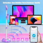 Dislocati Karaoke Maschine für Kinder mit 2 Mikrofonen – Singspielzeug mit LED-Effekten – Bild 6