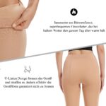 Hiltzo Thermostrumpfhosen für Damen – Gefütterte Winterstrumpfhose mit Wärmefleece – Bild 3