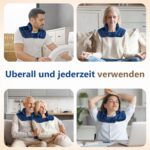 Comfytemp Gewichtetes Wärmekissen Nacken 1,1kg – Feuchtwärmetherapie mit Leinsamen – Bild 8
