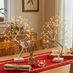 DELICHTER 2er Pack Lichterbaum 45 cm mit 108 warmweissen LEDs – USB/Batteriebetrieb – Bild 8