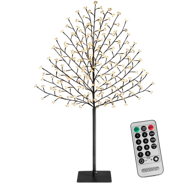MONZANA Kirschblütenbaum 180 cm mit 200 LED Warmweiss – Elegante Dekoration für Innen & Aussen