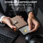 TENBST Slim Wallet Herren mit RFID Schutz & Pop-up Kartenetui – Braun – Bild 6
