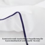 Aisbo Winterbettdecke 220x240 cm mit 450 GSM – Wärmende Steppdecke für kalte Nächte – Bild 4