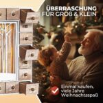 Spielwerk® Adventskalender zum Befüllen Winterlandschaft – 24 Holztürchen mit LED für Weihnachten – Bild 6