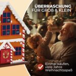 SPIELWERK® XL Adventskalender Lebkuchenhaus – Wiederverwendbar zum Selbstbefüllen aus Holz – Bild 5