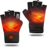 uncn Beheizte Fingerlose Handschuhe mit Touchscreen – Wiederaufladbar für Winter & Arbeit