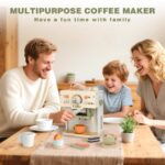 Dreamon Holz-Kaffeemaschine für Kinderküche – 15-teiliges Rollenspiel-Set ab 3 Jahren – Bild 2