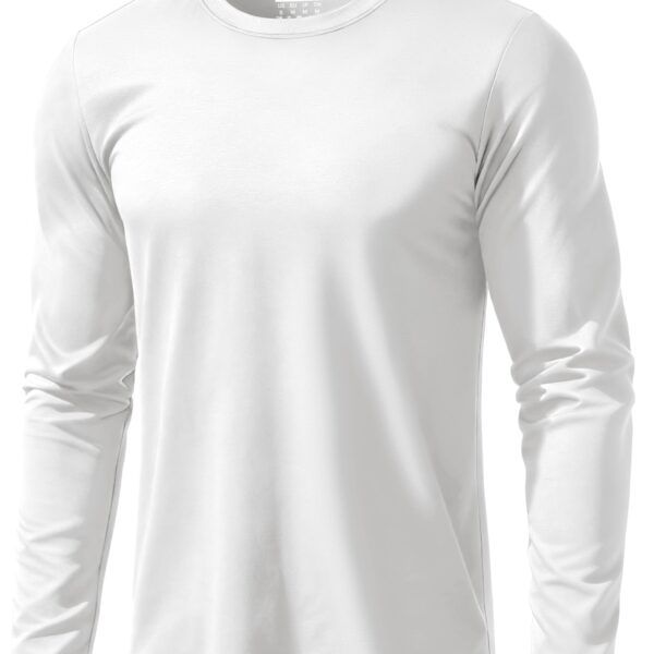 EKLENTSON Langarm T-Shirt Herren Baumwolle – Komfortables Basic Shirt Regular Fit