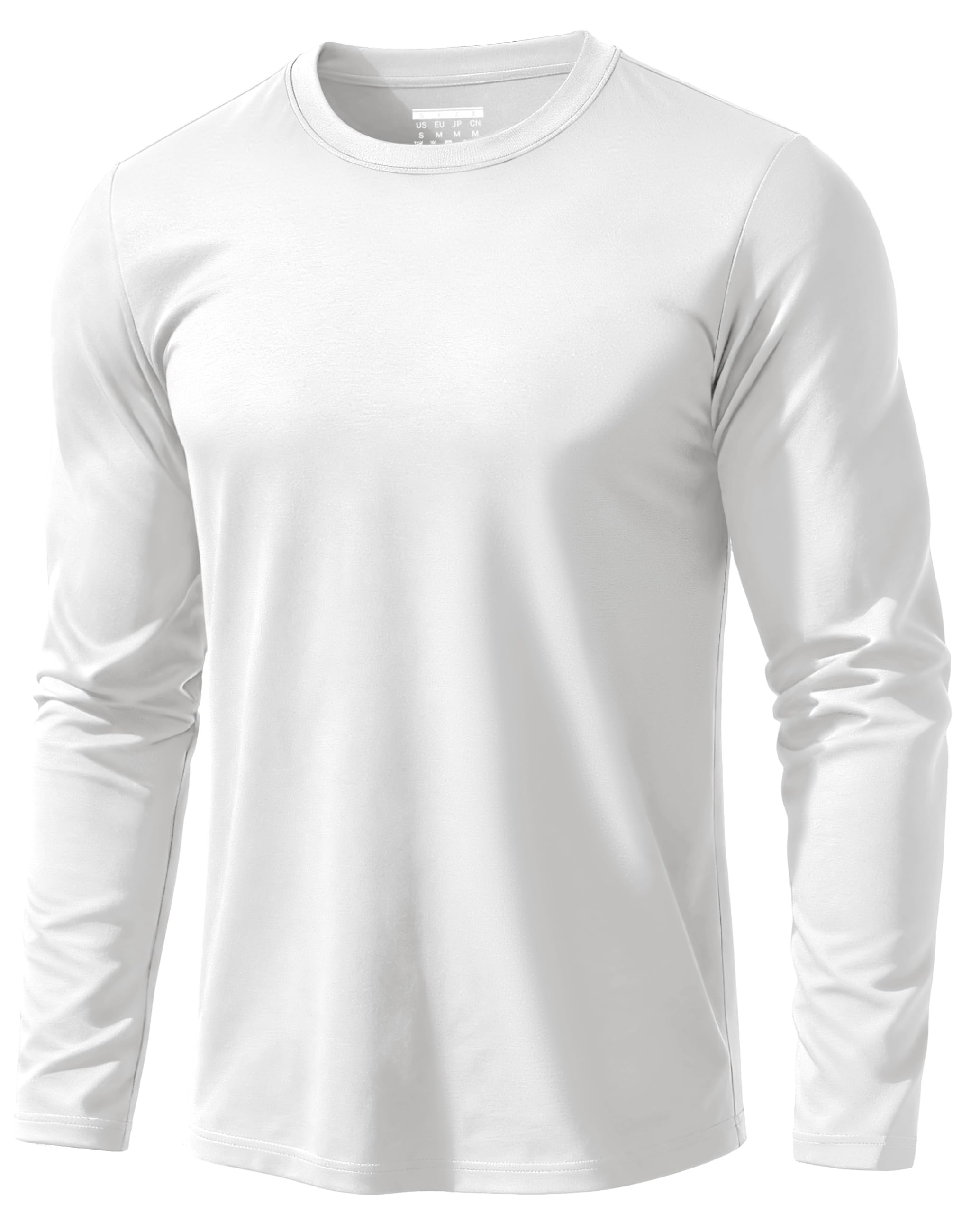 EKLENTSON Herren Langarm T-Shirt Baumwolle – Atmungsaktiv & Hautfreundlich im Regular Fit