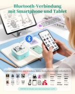 Memoking T02 Mini Drucker – Tragbarer Bluetooth Thermodrucker für Smartphone & Tablet – Bild 7