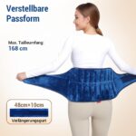 Comfytemp Wärmekissen 1,2kg mit Leinsamen & Tonperlen – Mikrowellen-Heizgürtel für Rücken & Bauch – Bild 6