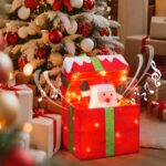 DELICHTER Selbstöffnende Weihnachtsgeschenkbox mit 48 LEDs, Musik & Bewegungssensor – 28×18×30 cm – Bild 8