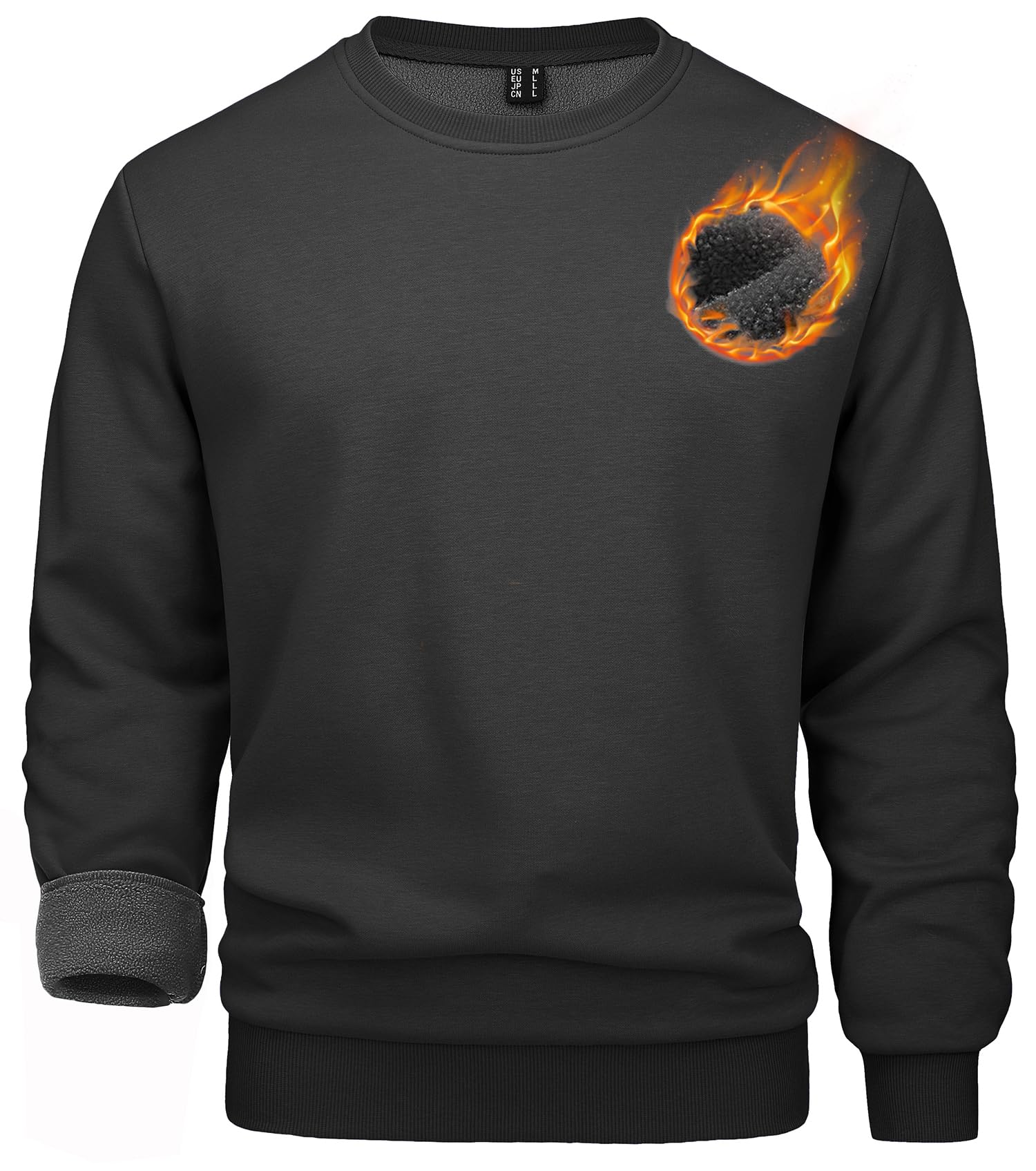 71WdxzZhPHL._SY1695_-1.jpg MAGCOMSEN Herren Fleece Pullover – Wärmender Crewneck Sweater für Winter & Outdoor – Bild 1
