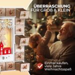 Spielwerk Adventskalender Nikolausschlitten Holz mit LED – Wiederverwendbar & zum Selbstbefüllen – Bild 6