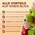 Spielwerk Adventskalender zum Selberbefüllen – Wiederverwendbarer Holz-Geschenkeberg – Bild 8