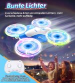 Korffe Mini Drohne für Kinder ab 6 Jahren – RC Flugzeug mit LED Lichtern für Indoor & Outdoor – Bild 4