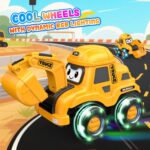 HappyGoLucky RC Bagger 2.4Ghz – Ferngesteuertes Baufahrzeug mit LED für Kinder ab 2 Jahren – Bild 4