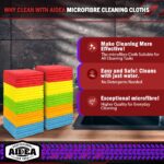 AIDEA Mikrofasertücher 100er Set 30x30 cm – Fusselfreie Reinigungstücher für Auto & Haushalt – Bild 4