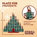 Spielwerk Adventskalender Tannenbaum zum Befüllen – Wiederverwendbar aus Holz – Bild 2