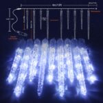Joomer Eiszapfen Lichterkette 4M 90 LED – Weihnachtsbeleuchtung Outdoor mit 8 Modi & Timer – Bild 5