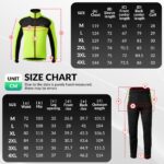 ROCKBROS Winter Fahrrad Jacke + Hose Set – Winddicht & Thermo Softshelljacke mit Reflektoren – Bild 6