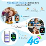 Baolubao 4G Smartwatch Kinder mit GPS, Telefon & SOS – Kinderuhr für 4-12 Jahre – Bild 2
