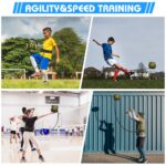 YGORTECH Fussball Trainingsset Blau – Koordinationsleiter, Hütchen & Kick-Trainer für Kinder – Bild 6