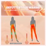QGGQDD Thermo Umstandsleggings High Waist – Fleecegefüttert für Schwangere Winter – Bild 5
