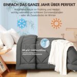 WAVVE Ganzjahresdecke 135x200 cm – Mikrofaser Steppdecke mit 300gsm Füllung – Bild 3
