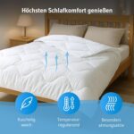 Winterbettdecke 135x200 cm – Wärmende Steppdecke mit Öko-Tex 100 für erholsamen Schlaf – Bild 3