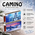 Camino Langzündhölzer 10 cm – 2400er Set mit Wintermotiven für Kamin & Kerzen – Bild 3