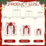 LED Geschenkboxen 3er Set mit Fernbedienung & Timer – Weihnachtsdeko Innen & Aussen – Bild 2