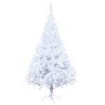 Einfeben 150cm Weihnachtsbaum Weiss – Künstlicher Tannenbaum mit 488 Spitzen & Metallständer